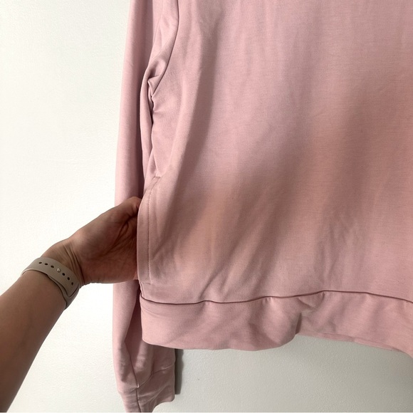 Under Armour Women’s Rival Terry Crew Light Weight Sweat Shirt Pink Size Small - Picture 3 of 9